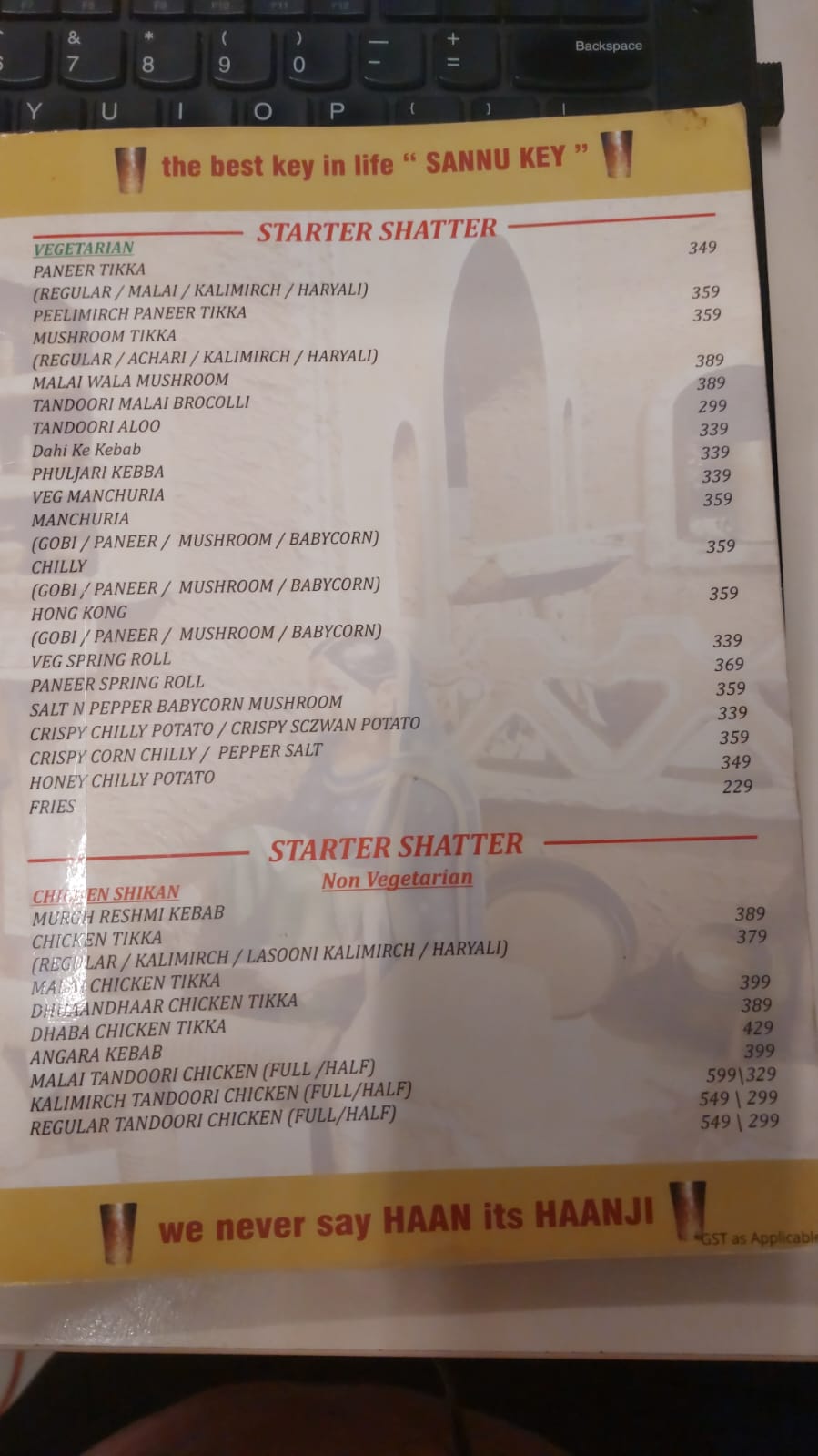 Punjabi menu 2