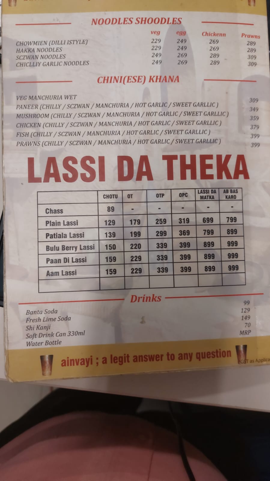 Punjabi menu 7